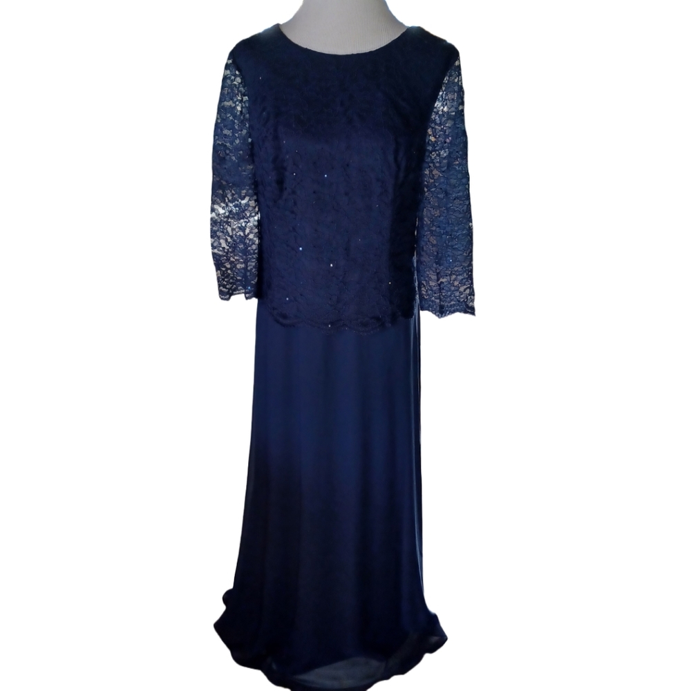 ROAMAN'S SPECIAL OCCASION LACE POPOVER DRESS SIZE 20W